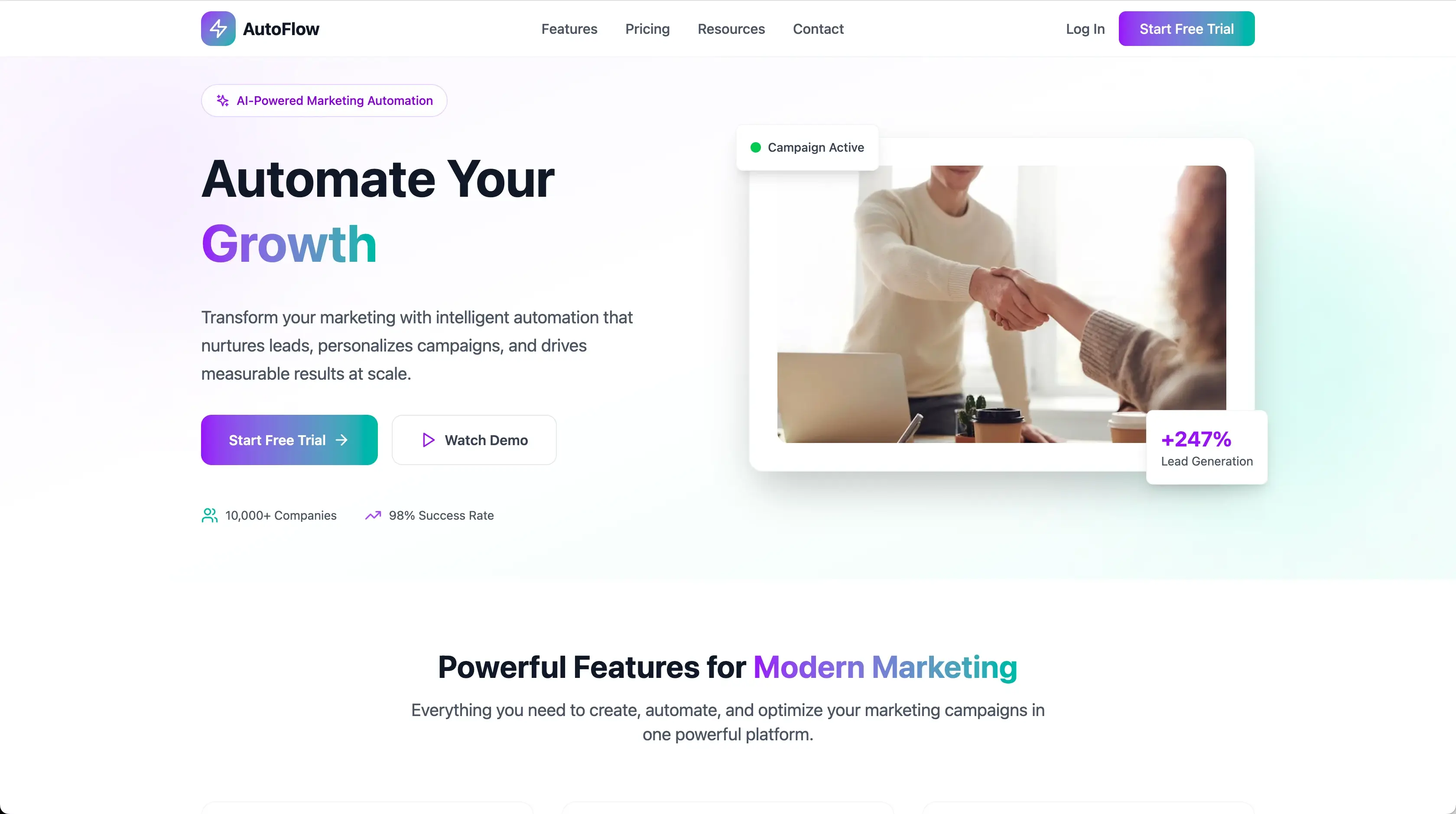 Marketing Automation Website